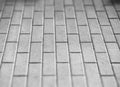 Black and white pavement tiles bokeh background Royalty Free Stock Photo