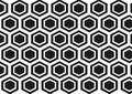 Black and white pentagon pattern