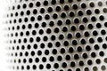 Black and white perforated steel plate for background, Iron perforated sheet metal