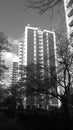 BLACK & WHITE PHOTO OF APARTMENT /BLOCK OF FLATS LEWISHAM PARK SOUTH LONDON ENLAND