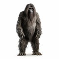 Anthropomorphic Gorilla With Long Hair - National Geographic Style