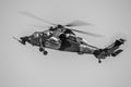 Big green armed spanish army helicopter. Eurocopter EC665 Tiger Royalty Free Stock Photo