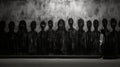 Eerie Symmetry: Dark Shadow Portraits In Dystopian Art