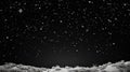 A black and white photo capturing the beauty of snow falling from the sky. Suitable for various uses Royalty Free Stock Photo