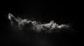 a black and white photo of a cloud in the sky. generative ai