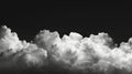 Black and White Photo of Clouds in the Sky Royalty Free Stock Photo