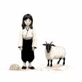 Barbara And The Goat: A Minimalistic Japanese Tale