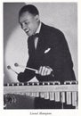 Black and white photo of Lionel Hampton - American Jazz 1930s / 1940s Royalty Free Stock Photo