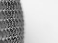 Gold microphone grille. Macro. Close up. Bright background for music posters, albums, invitations.