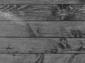 Black-white photo of an old wooden pine deck. Texture of wood Royalty Free Stock Photo