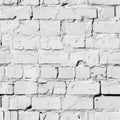 A black and white photo of a textured brick wall. Suitable for background or construction concepts Royalty Free Stock Photo