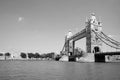 Black and white photo of Tower bridge Royalty Free Stock Photo