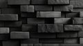 A black and white photo of a wall made of bricks Royalty Free Stock Photo