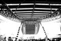 Black and white photo,The world`s largest exhibition hall,Building,Guangzhou Pazhou International Exhibition Center