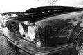 HEADLIGHT OF AN OLD CAR YOUNGTIMER Royalty Free Stock Photo