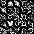 Black White Phsycodelic Abstract Background