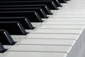 Black and white piano keys