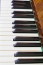 Black and white piano keys for background Royalty Free Stock Photo