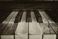 Black and white piano keys Royalty Free Stock Photo