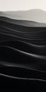 Captivating Black And White Waves In Futuristic Abstracts