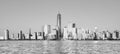 Black and white picture of Manhattan skyline, New York City, USA Royalty Free Stock Photo