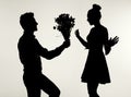 Black&white picture presenting the proposal Royalty Free Stock Photo