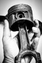 Black and white piston Royalty Free Stock Photo