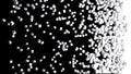 Black and white pixel particles explosion pieces 3D Illustration version 5