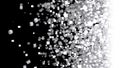 Black and white pixel particles massive explosion pieces 3D Illustration version 6