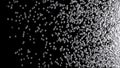 Black and white pixel particles massive explosion pieces 3D Illustration version 3