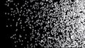 Black and white pixel particles massive explosion pieces 3D Illustration version 4