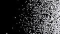 Black and white pixel particles massive explosion pieces 3D Illustration version 5