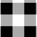 Black and white plaid large scale