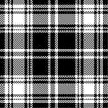 Black and white plaid pattern