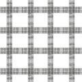 Black and white plaid pattern featuring intersecting horizontal and vertical lines Royalty Free Stock Photo