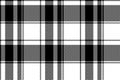 Black white plaid seamless pixel pattern