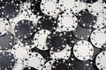 Black And White Poker Chip Background Royalty Free Stock Photo