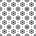 Black and white poker chips seamless pattern.