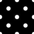 Black and white polka dot seamless. EPS 10