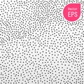 Black and White Polka Dot Seamless Pattern or Texture. Abstract Monochrome Dots on Background Vector EPS10 Illustration for Web Royalty Free Stock Photo