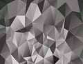 Black white Polygonal Vector Background Royalty Free Stock Photo