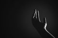 Black and white prayer hands Royalty Free Stock Photo