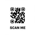 Black and white QR code on a white background, accompanied by the text \