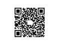 Black and white qr code with corner squares Royalty Free Stock Photo