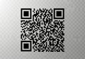 Black and white qr code Royalty Free Stock Photo
