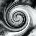 Black White Radial Swirl