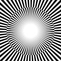 Black and white Rays, starburst background with alternating, che