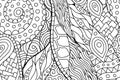 Black and white rectangle coloring book page