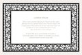 Black and white rectangle frame