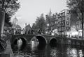 Black and White but Red All Over: Amsterdam in Autumn by the Red Light District